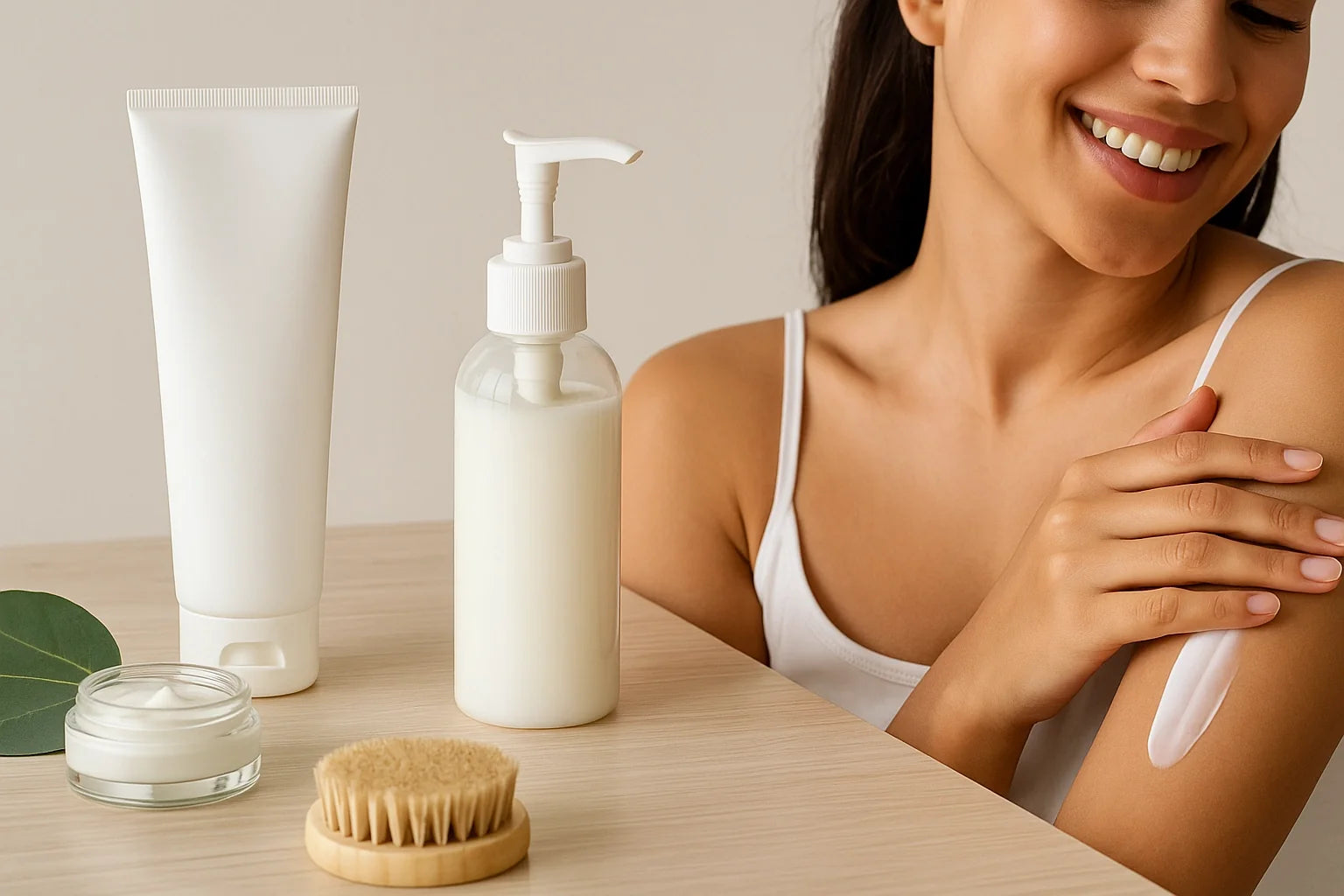 Professional header image for comparison analysis: Kroppskräm kontra Lotion: Vilken är bäst för dig?