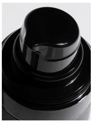 Svart cylindrisk burk med blank finish för Collagen Anti-Age Night Cream for men 50 ml, elegant minimalistisk design