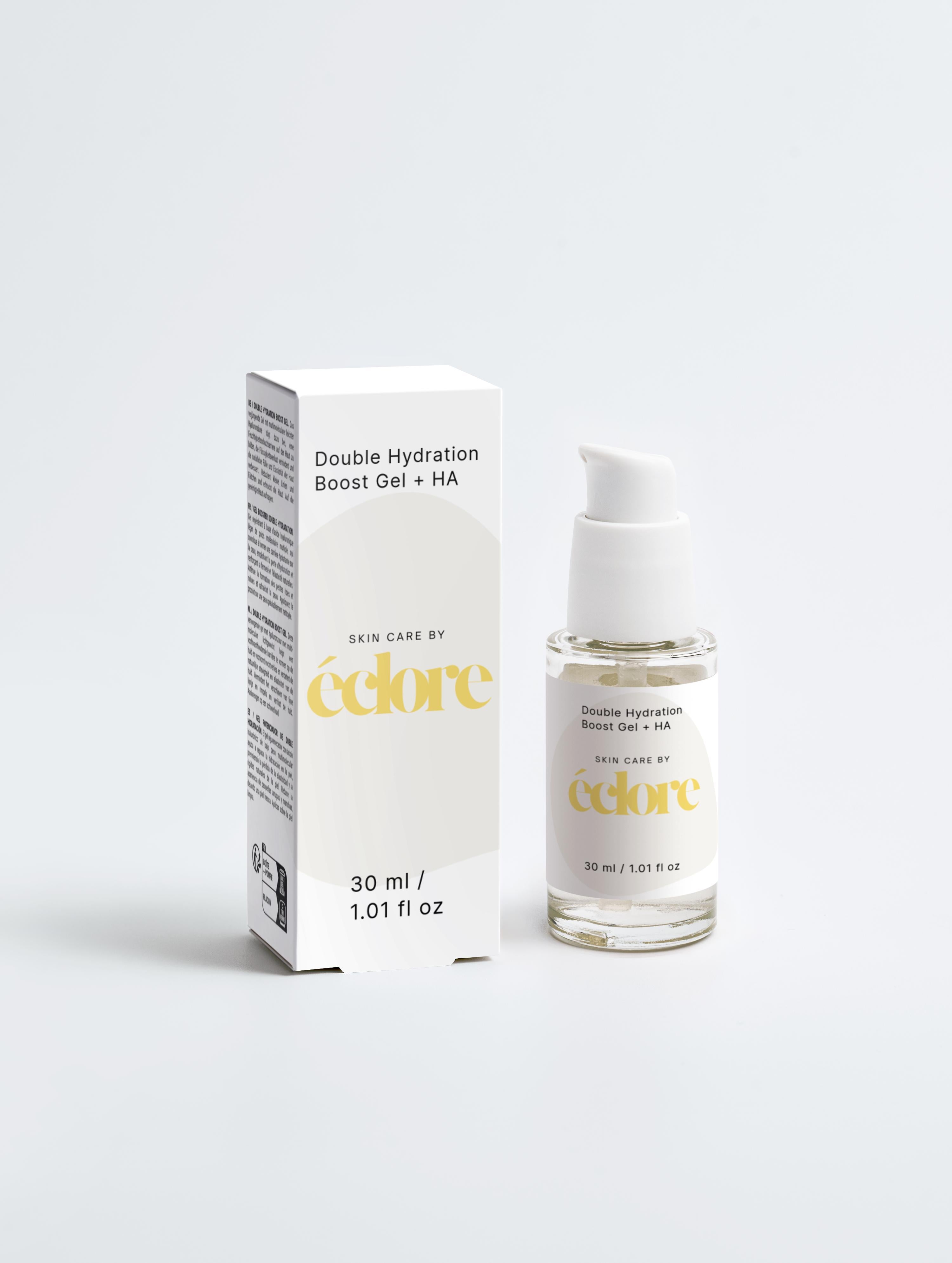 Double Hydration Boost Gel + HA – Intensiv Fuktgel med Hyaluronsyra | éclore