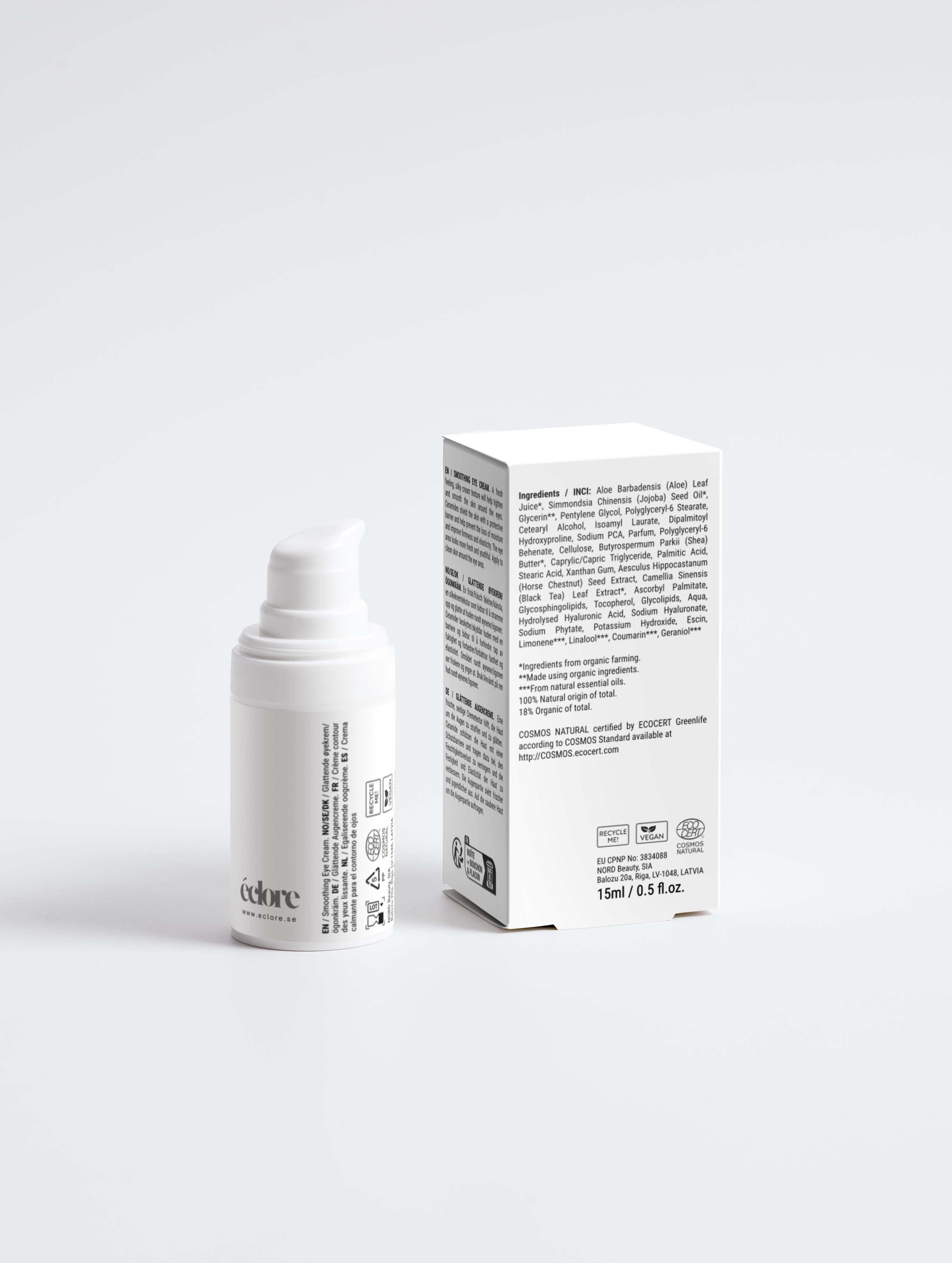 Smoothing Eye Cream for men, 15 ml