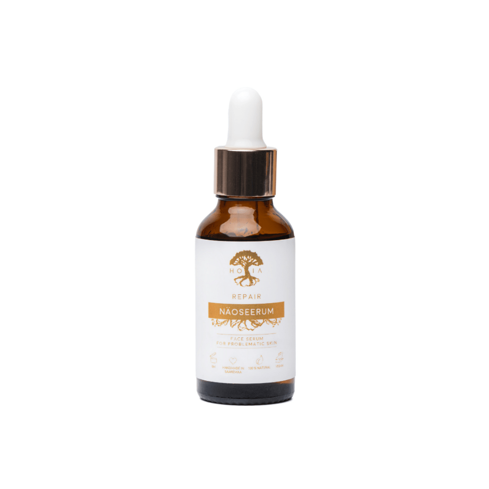 HOIA Face Serum Repair - naturligt ansiktsserum för problemhy i glasflaska med pipett, 30 ml