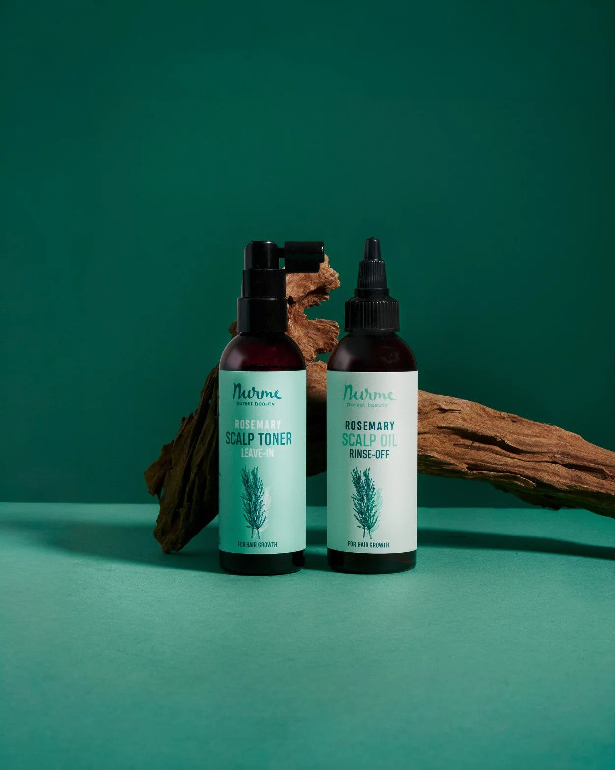 Nurme Rosemary Scalp Oil och Scalp Toner - handgjorda produkter för hårväxt med rosmarinolja från Estland