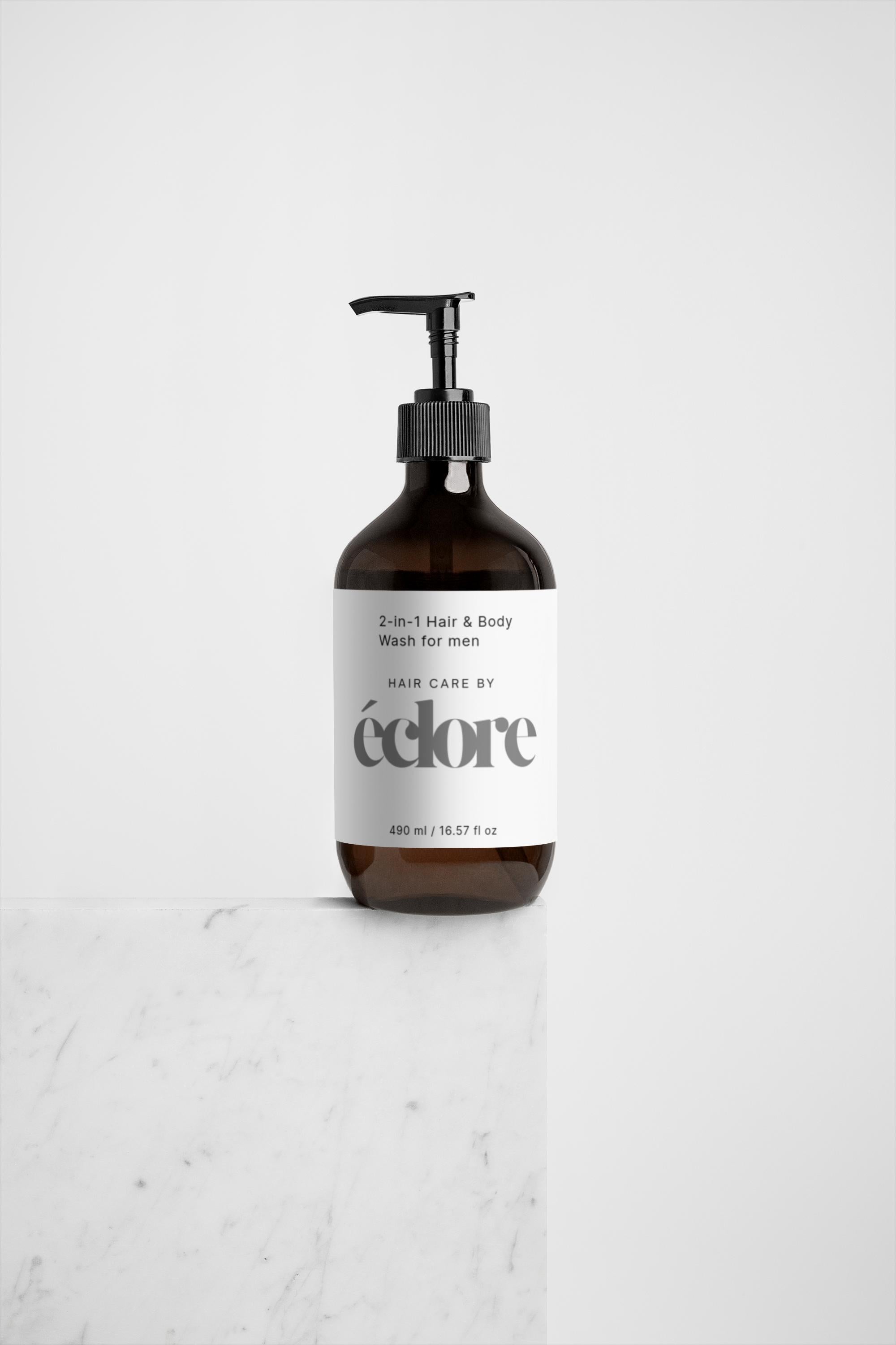 éclore 2-in-1 Hair & Body Wash for men, 490 ml