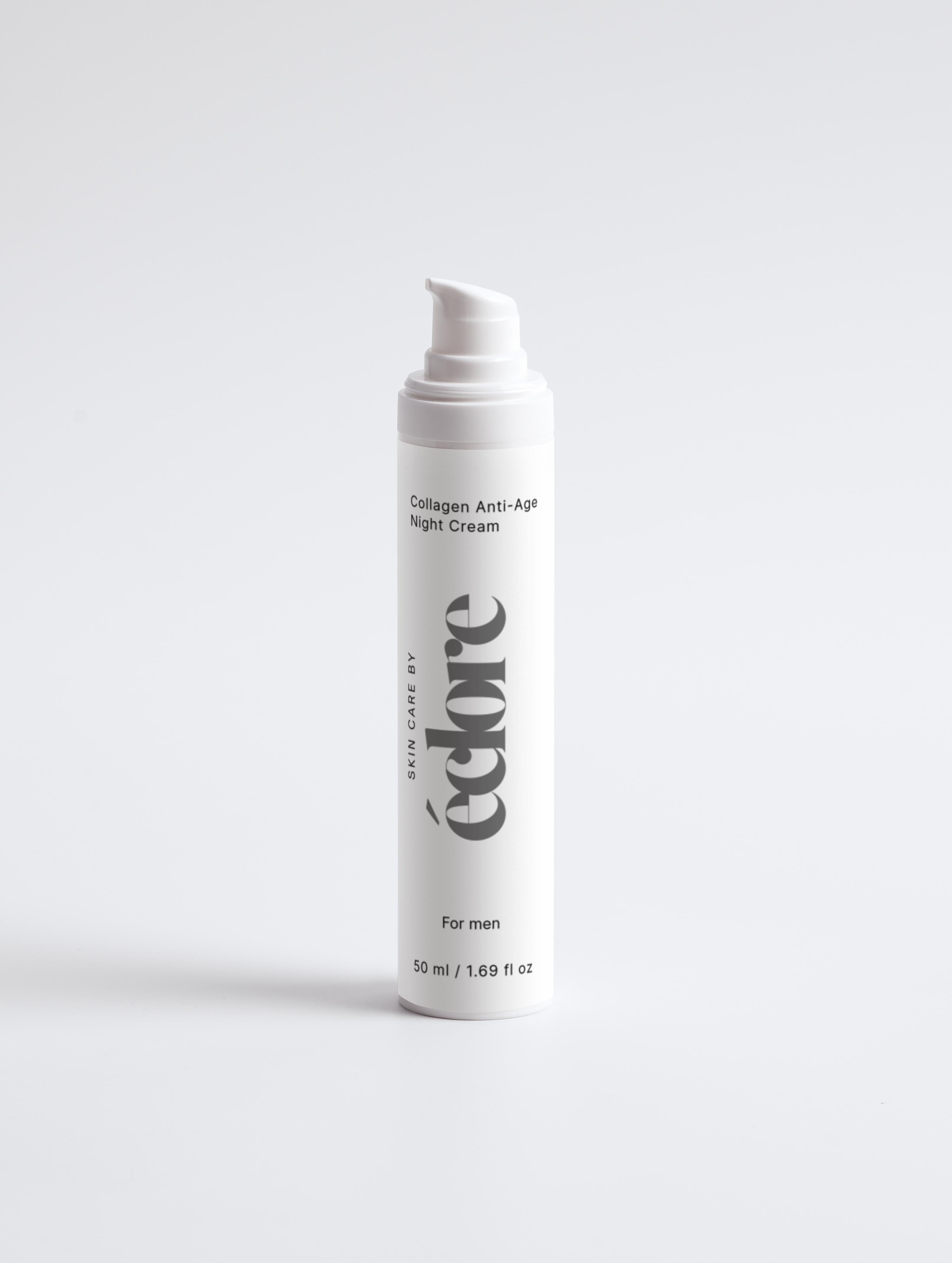 Collagen Anti-Age Night Cream 50ml - Återfuktar & Minskar Rynkor | éclore