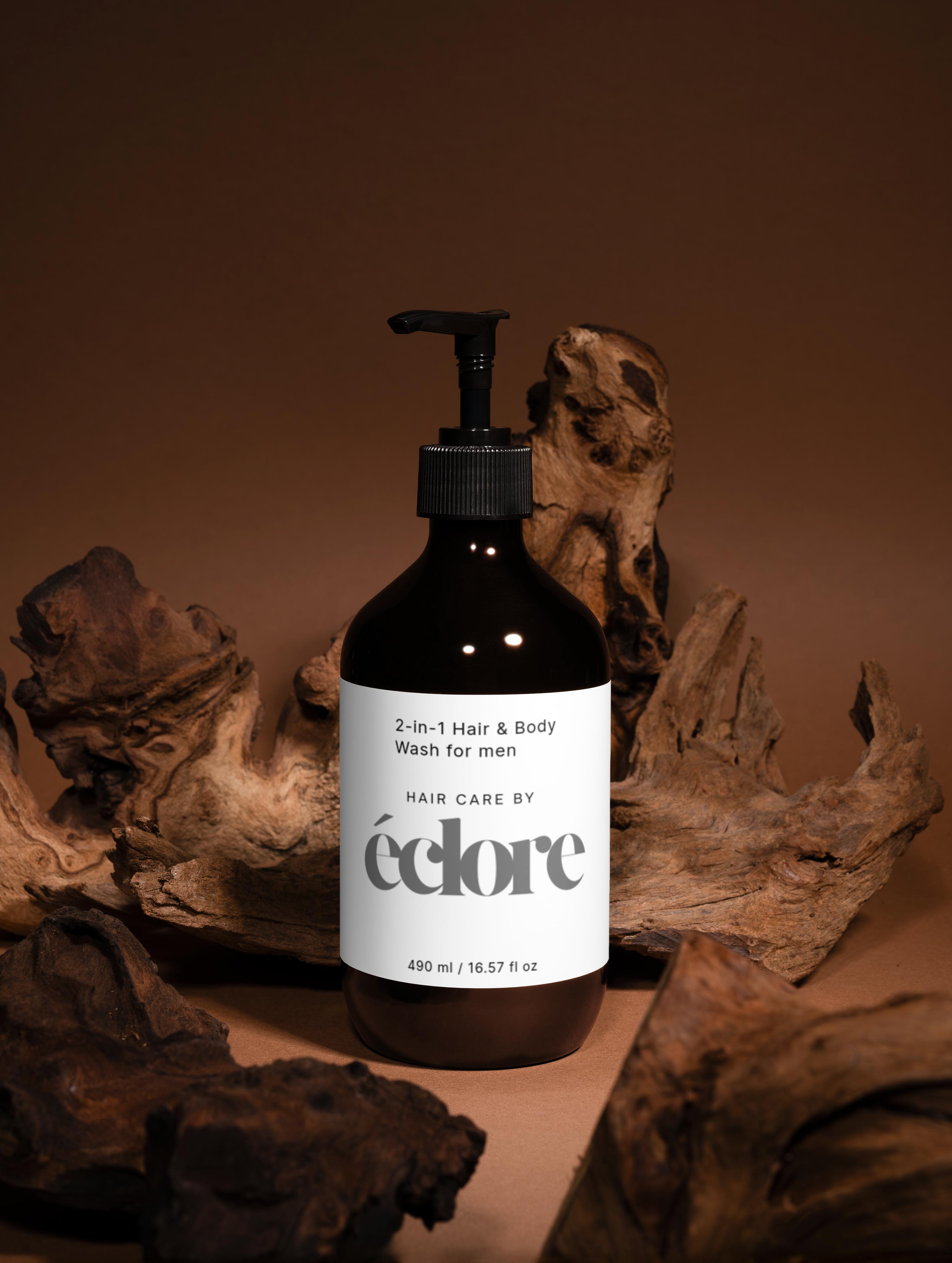 2-in-1 Hair &amp; Body Wash for men, 490 ml