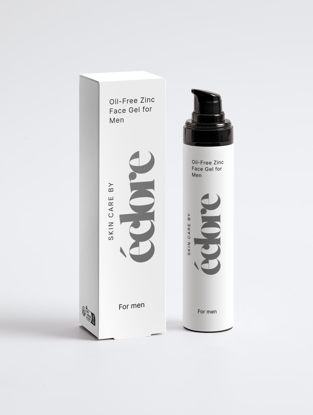 Oil-Free Zinc Face Gel för Män - Snabbabsorberande Ansiktsfuktare | éclore
