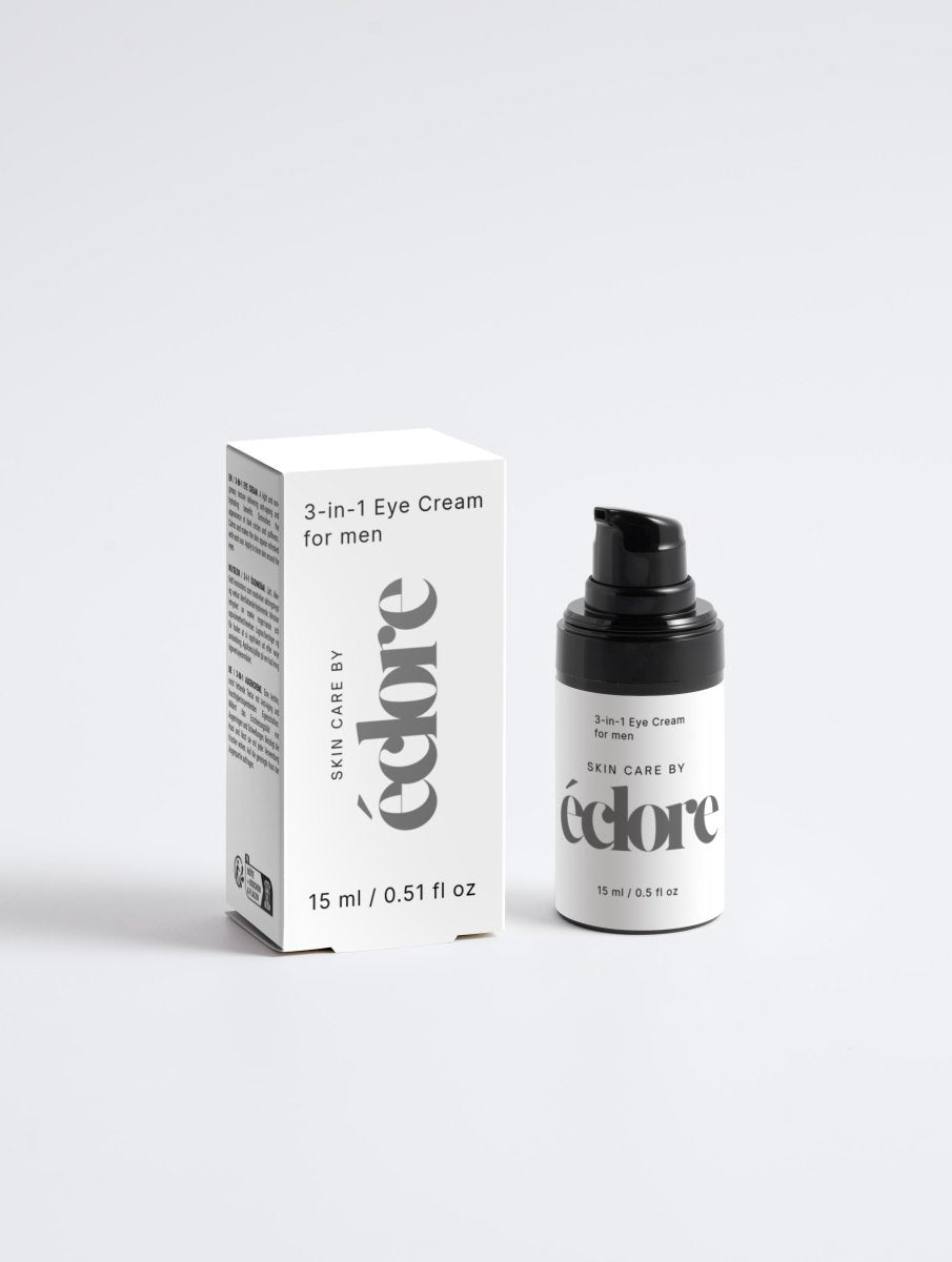 3-in-1 ikääntymistä ehkäisevä silmänympärysvoide miehille, 15 ml