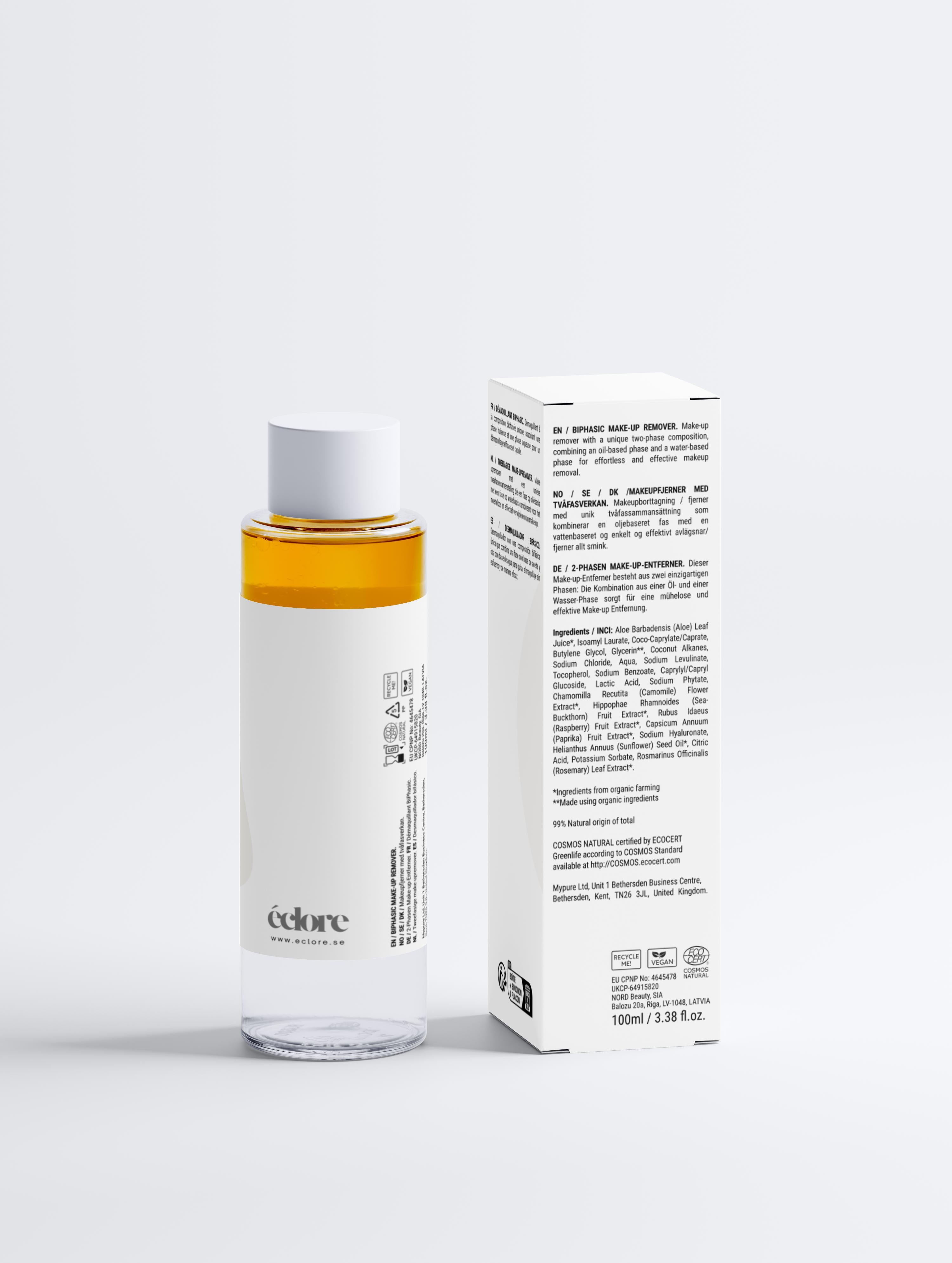 BiPhasic Sminkborttagning Parfymfri, 200ml