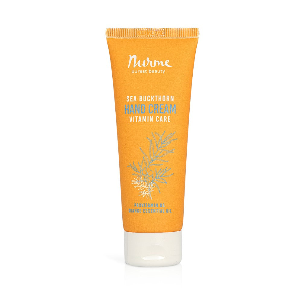 Orange tub Nurme havtorn handkräm med vitamin, 50 ml, vit lockdel